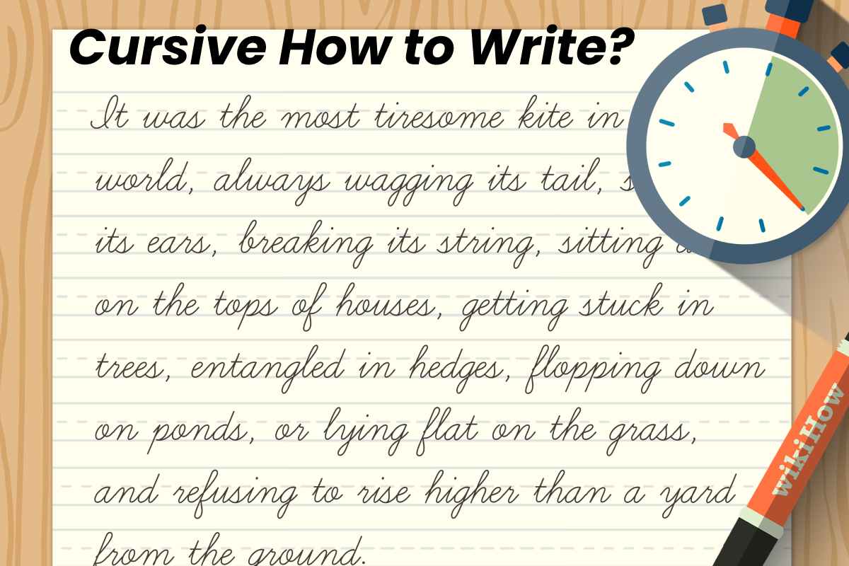 Cursive How to Write?Business Hitech2022